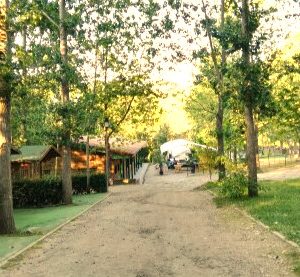 Casas rústicas en el Camping del Valle de Iruelas en Ávila