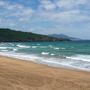 Playa de la Arena en Zierbena en Vizcaya