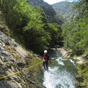 Barranquismo en el río Sembrado en Cantabria