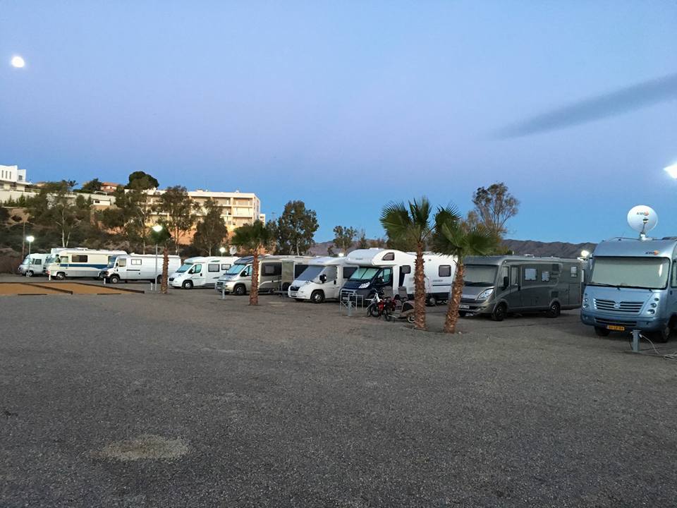 Parking para autocaravanas en Águilas en Murcia