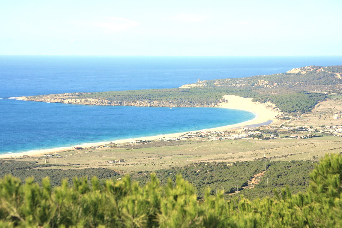 Playa de Bolonia en Tarifa en Cádiz