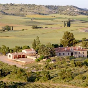 Vista general de la Finca el Cercado en Baltanás en el Cerrato Palentino en Castilla y Leon