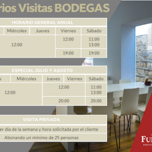 Horarios visita guiada bodegas fundador en Jerez de la Frontera