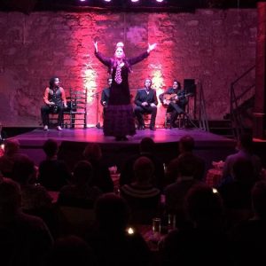 Actuación de bailadora famosa de flamenco con puro arte flamenco jerez en jerez
