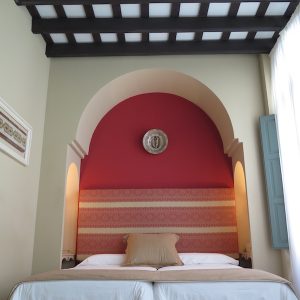 Bonito dormitorio en la Fonda Barranco en Jerez de la Frontera en Cádiz