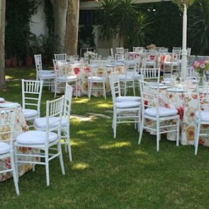Jardín para eventos y celebraciones en el Hotel Don Gonzalo en Montilla