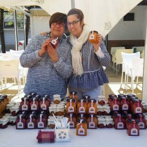 Presentación de mermeladas con Caprichos del Guadalquivir en Palma del Río