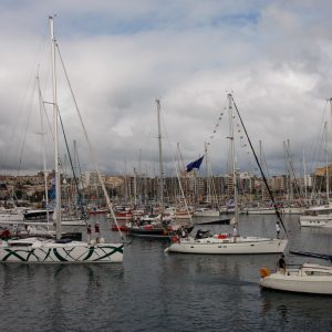 Barcos en un campeonato de vela