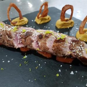 Plato casero en el Hotel Oasis