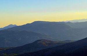 Vista de las Alpujarras en Almería en Andalucía