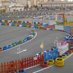 Parte de la pista de karts en Isla Cristina en Huelva