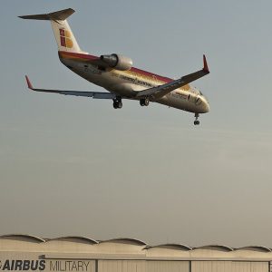 Aterrizaje de un avión en Sevilla
