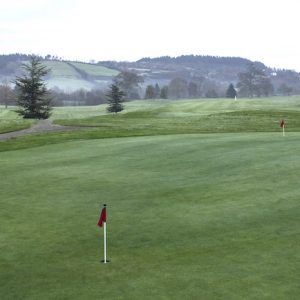 Vista de un campo de golf en Europa