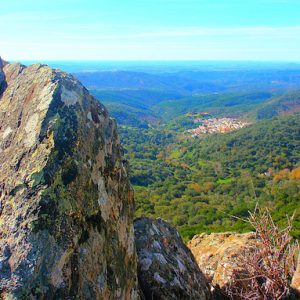 Vista de la Sierra de Aracena en la provincia de Huelva