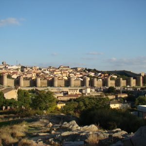Vista de Avila desde las afueras de la ciudad