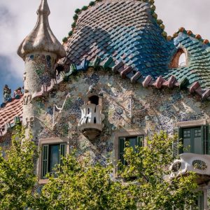 Fachada de la casa Batlló en Barcelona