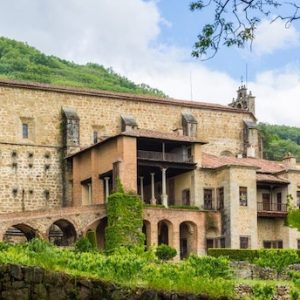Fachada del monasterio de Yuste en la provincia de Cáceres