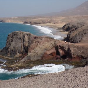 Vista de las playas de Papagayo en Lanzarote