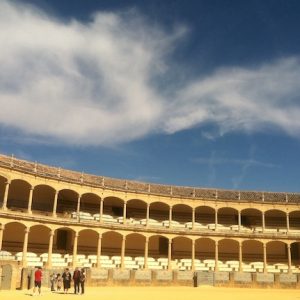 Interior de la plaza de toros de Ronda en la provincia de Málaga