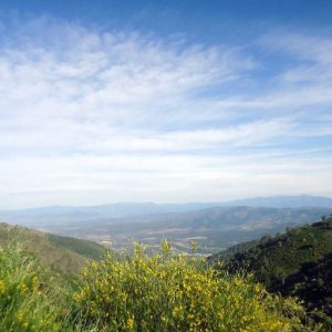 Vista del valle de Ambroz en la provincia de Cáceres