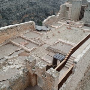 Interior del castillo en Berlanga de Duero en Soria