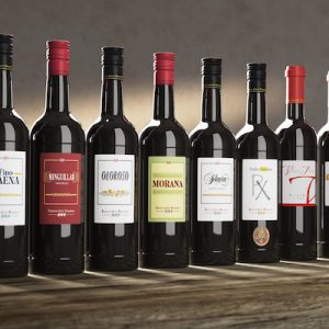 Botellas de vino de bodegas Jesús Nazareno en Baena