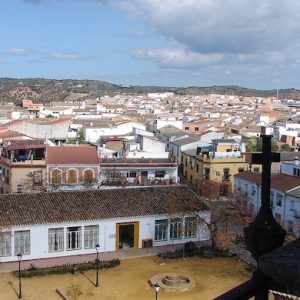 Vista de Adamuz desde la iglesia en la provincia de Córdoba