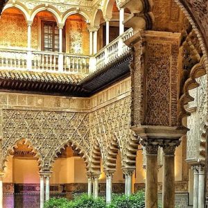 Vista interior del Alcazar de Sevilla