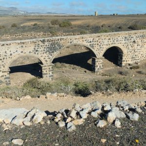 Vista del acueducto en Tahiche en Lanzarote