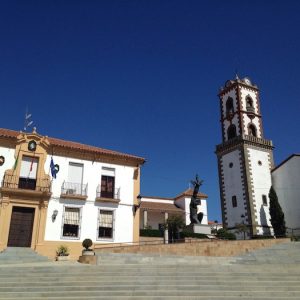 Vista del ayuntamiento de Fuente Obejuna en la provinicia de Córdoba
