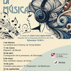 Actividades de música en Avila 2025