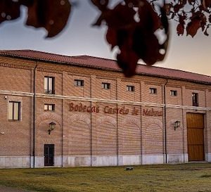 Fachada de la bodega Castelo de Medina en Villaverde de Medina