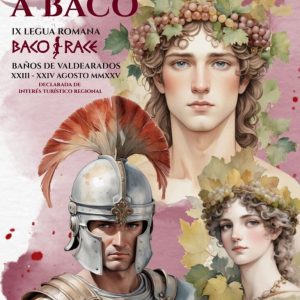 Bacanal Romana en la Ribera del Duero 2025 Cartel descriptivo de la fiesta en Baños de Valdearados en agosto