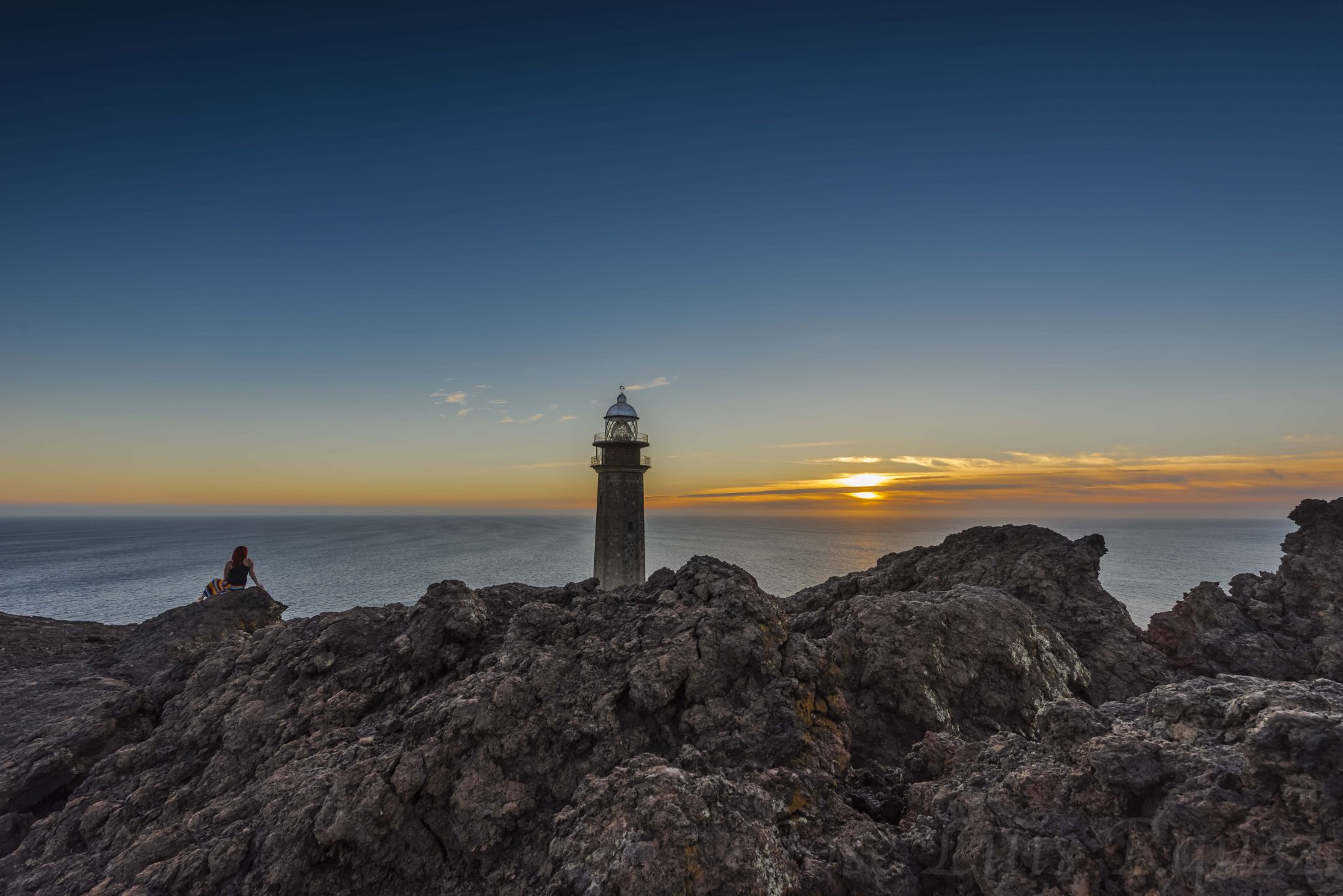 El Faro de Orchilla en la Isla del Hierro en Canarias