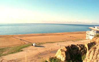 Playa de Cavaió en Arenys de Mar en Cataluña