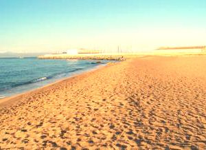 Playa Cavaió en Arenys de Mar