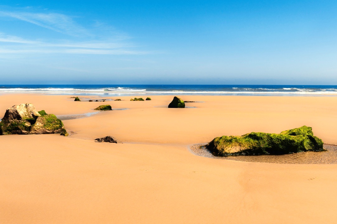 Playa de Berria en Santoña en Cantabria