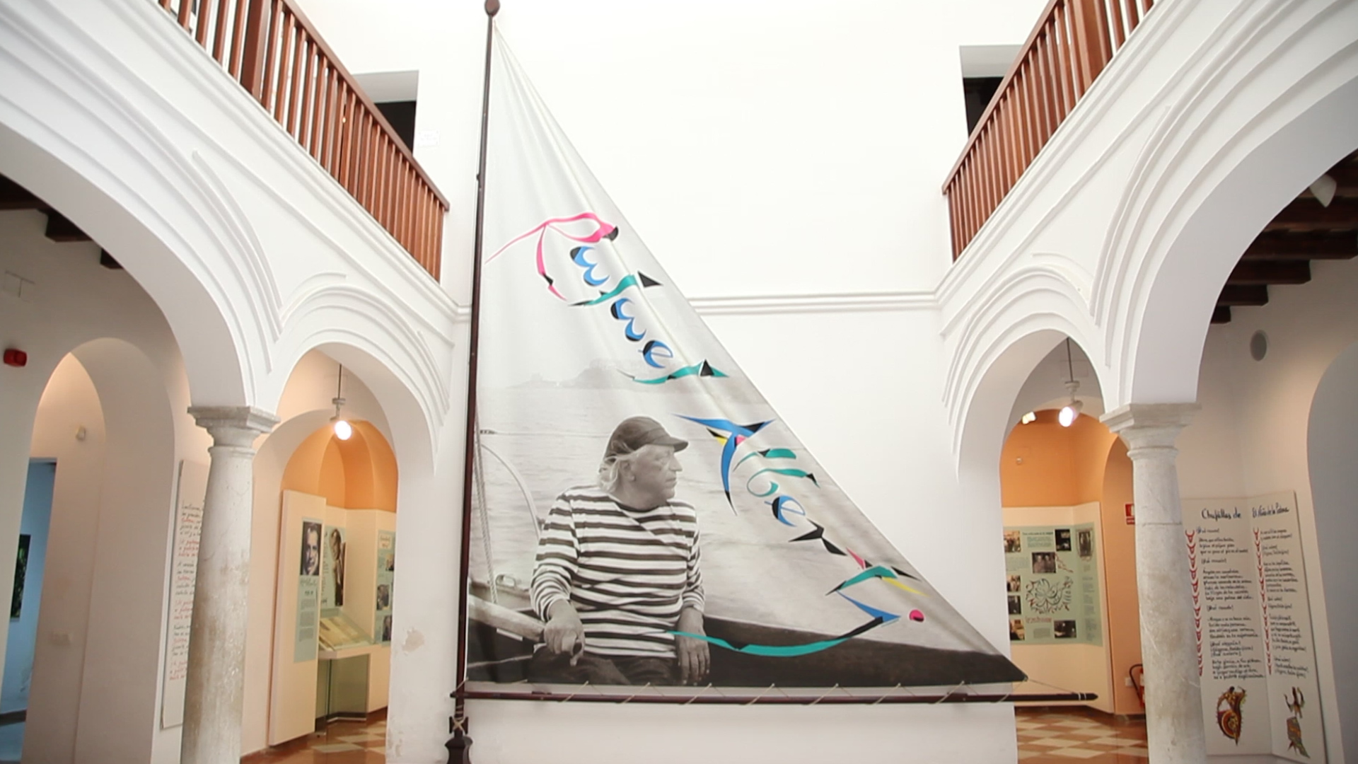 Foto de Alberti en la Fundación Alberti en El Puerto de Santa María en Cádiz
