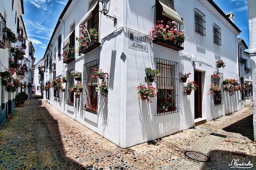 Calle Jazmines en Priego de Córdoba en Córdoba