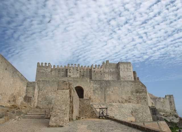 Vista del castillo de Tarifa en Cádiz