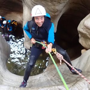 Descenso de barrancos en el Barranco de las Buitreras