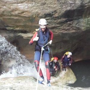 Barranquismo en la Garganta Verde en Cádiz