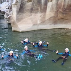 Descenso de barrancos en el Barranco de las Buitreras