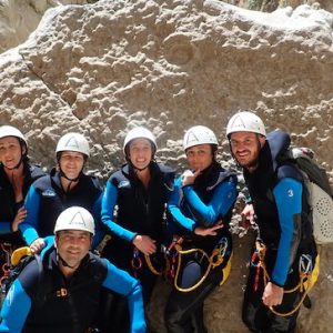 Descenso de barrancos en el Barranco de las Buitreras