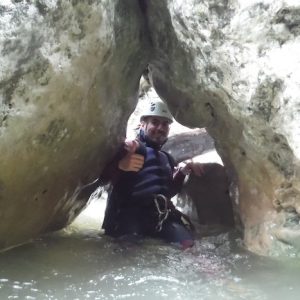 Barranquismo en la Garganta Verde en Cádiz