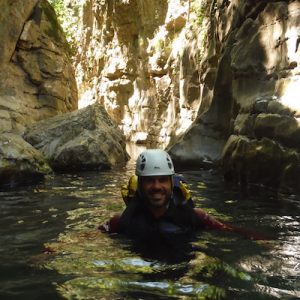Barranquismo en la Garganta Verde en Cádiz