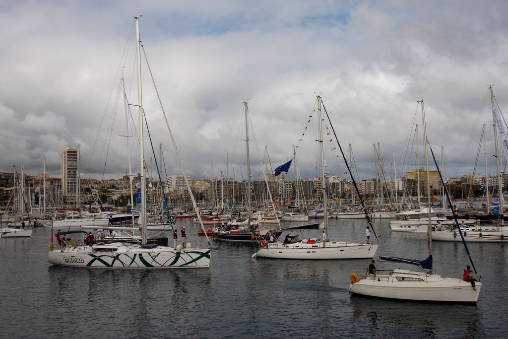 Barcos en un campeonato de vela