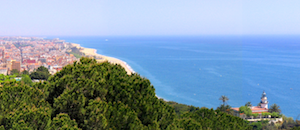 Las Playas en Calella en Cataluña
