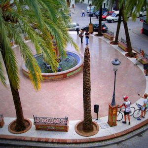 La Plaza de España en Vejer de la Frontera