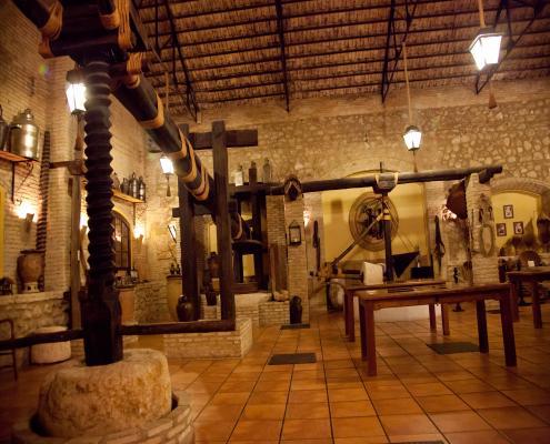 Interior del Museo del Aceite en Cabra en Córdoba